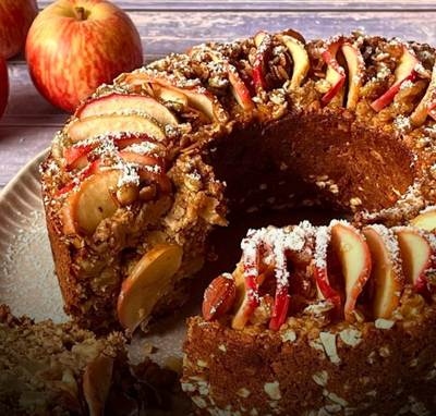 bolo de maçã